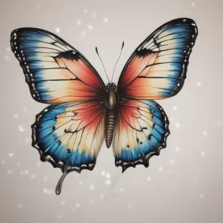 butterfly drawign