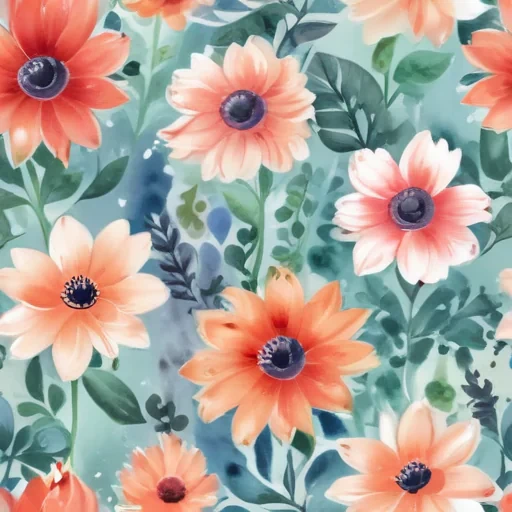 watercolor flower background
