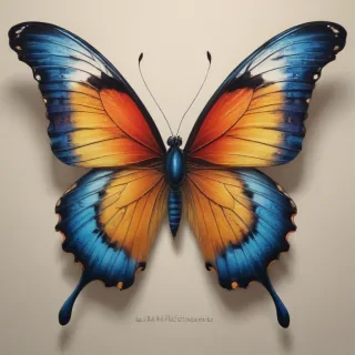 butterfly drawling