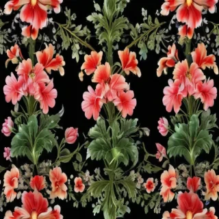 transparent flower border