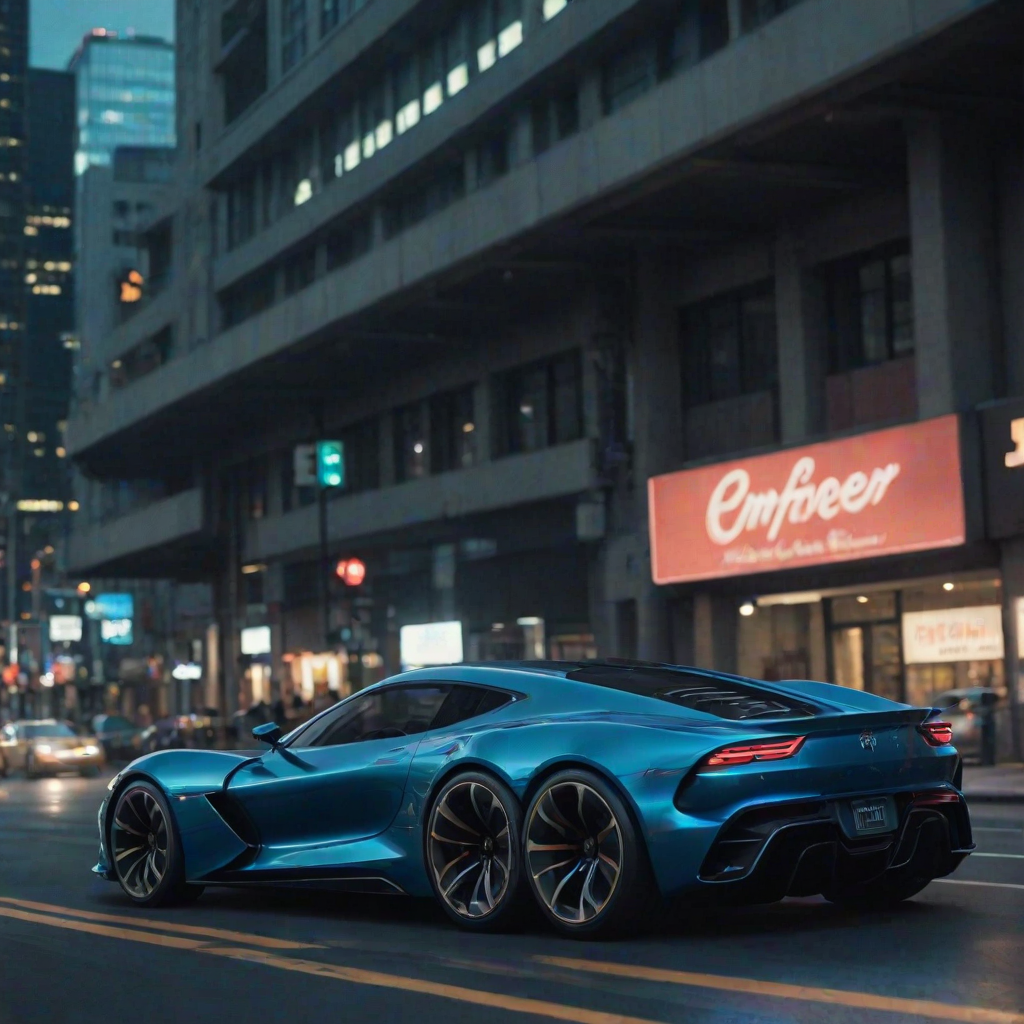 cinematic film still snake, A futuristic car, rendered in lush digital art, showcases a sleek, aerodynamic design with curved lines and sharp angles, evoking a sense of high-speed velocity. The metallic  body glimmers in the light, accentuated by neon  accents that pulse with an otherworldly energy. The wheels, a mesmerizing blend of chrome and carbon fiber, appear to rotate in mid-air, as if defying gravity. Against a backdrop of deep, electric blue, the car seems to embody the essence of innovation and progress, transporting the viewer to a world of tomorrow. ImgFixerPre0.3 <lora:more_details:1> . shallow depth of field, vignette, highly detailed, high budget, bokeh, cinemascope, moody, epic, gorgeous, film grain, grainy