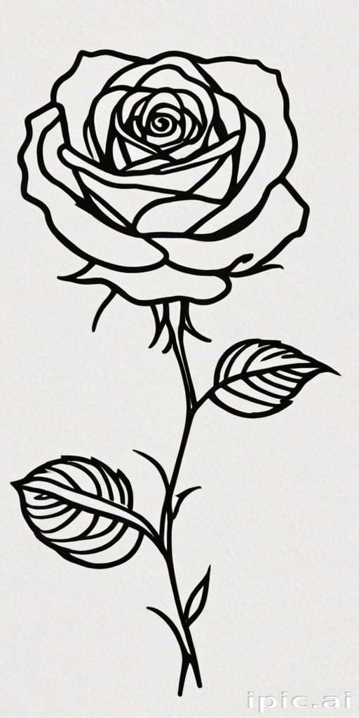 rose outline