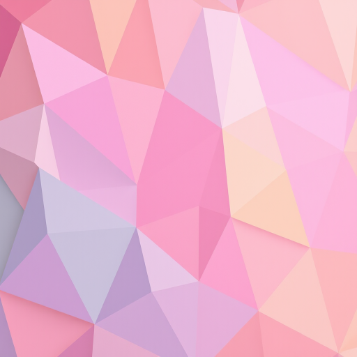 Create a vibrant abstract pattern of overlapping triangles in soft pastel colors with a slight gradient effect, using a Canon EOS 5D Mark IV, 50mm lens, f/2.8 aperture, ISO 100, shot from a birds-eye view with a high dynamic range to enhance color depth.