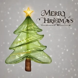 transparent merry christmas
