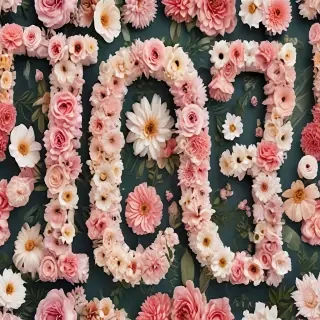 floral letters