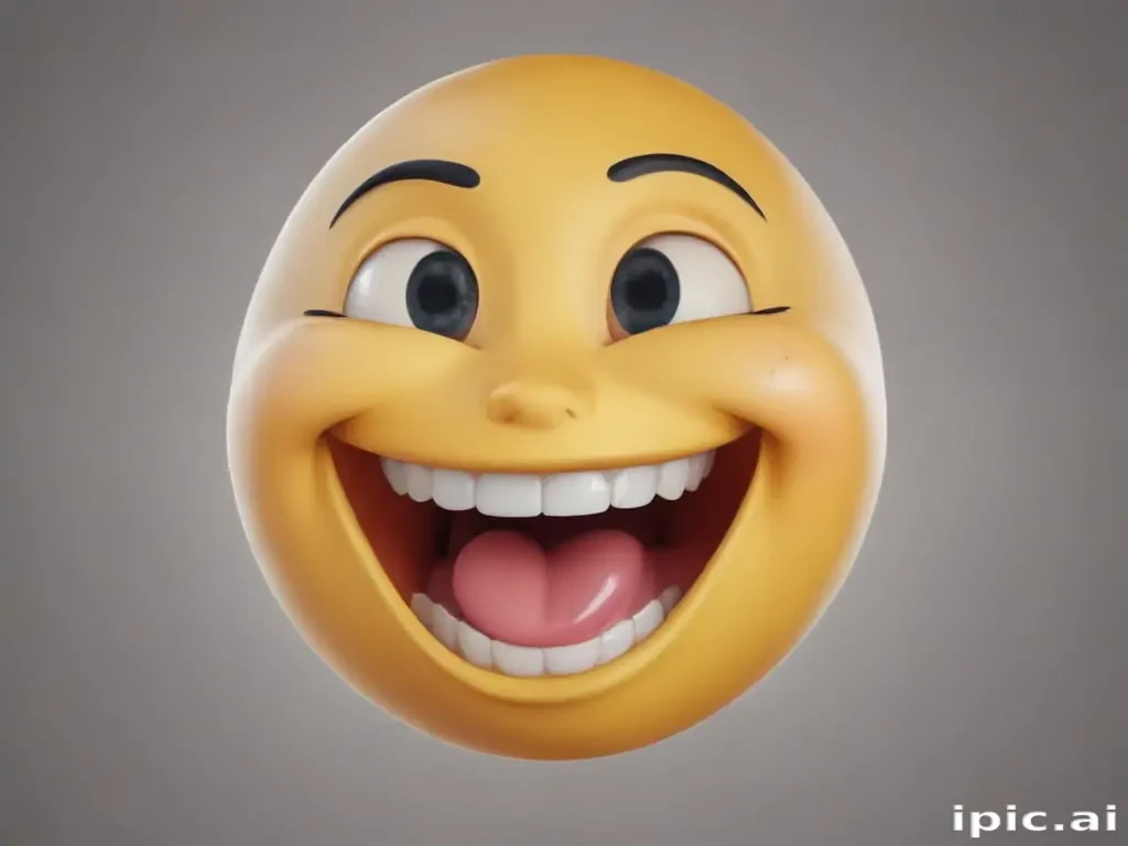 transparent laughing emoji