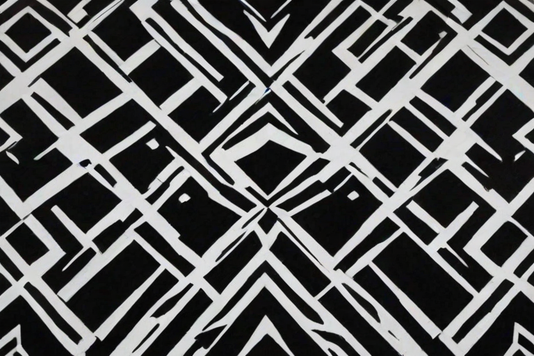black with white pattern