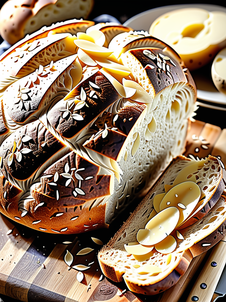 sourdough bread with potato flakes