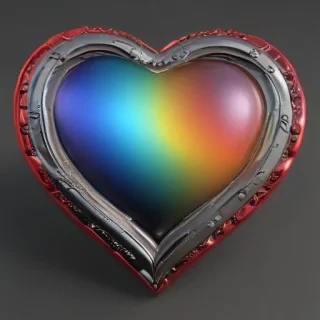 rainbow heart png