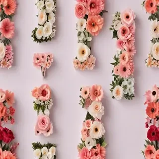 floral letters