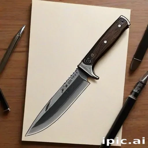 drawings of knives