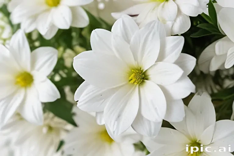background white flower