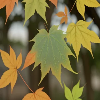 leaves transparent