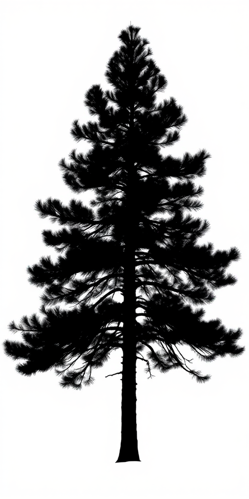 pine tree silhouette png
