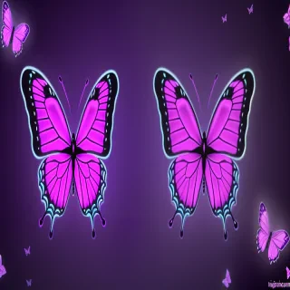 neon purple butterfly aesthetic