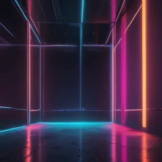 neon color background