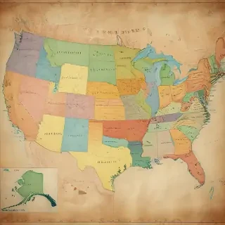 map united states