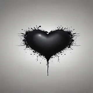 black heart pic