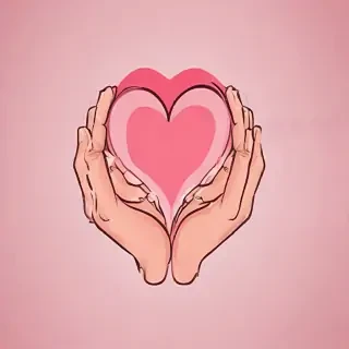 heart hands clipart