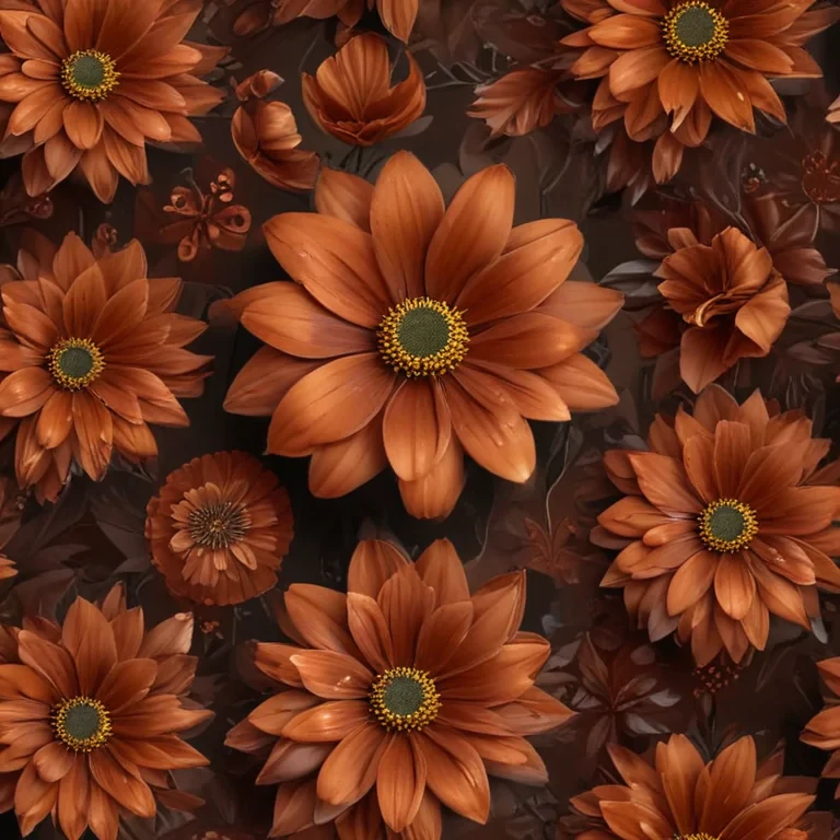 aesthetic brown flowers