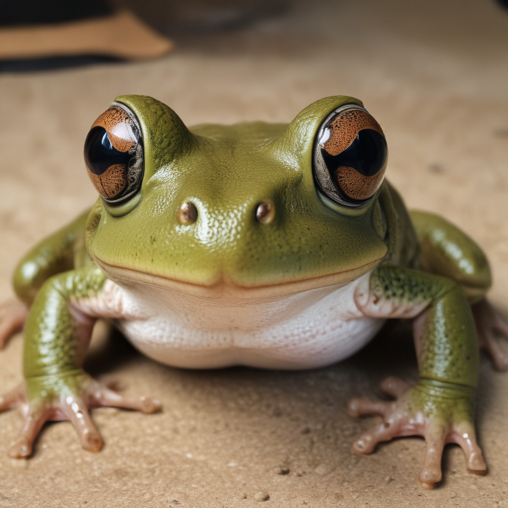 Tactical frog staring at you