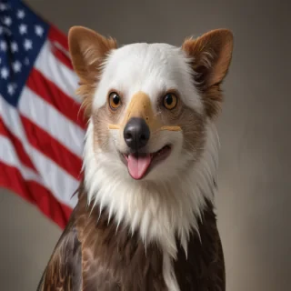 american eagle dog