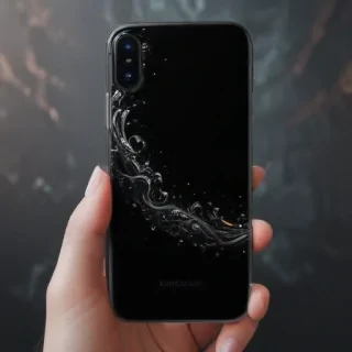 black aesthetic iphone wallpaper