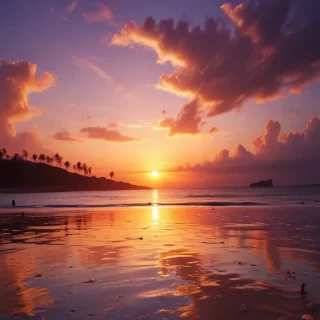 cute sunset wallpaper
