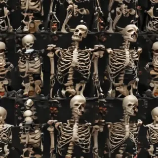 skeleton background
