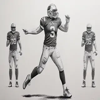 football drawing