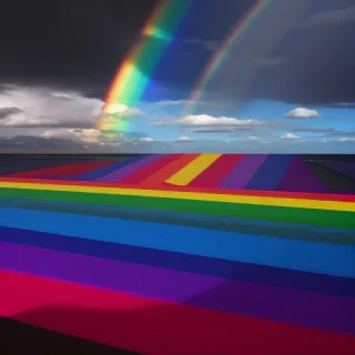 rainbow back round