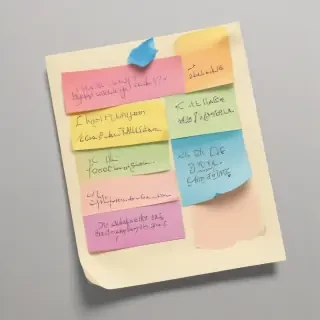 aesthetic cute sticky note png