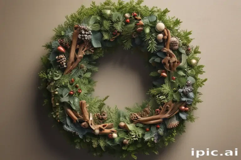 wreath drawing