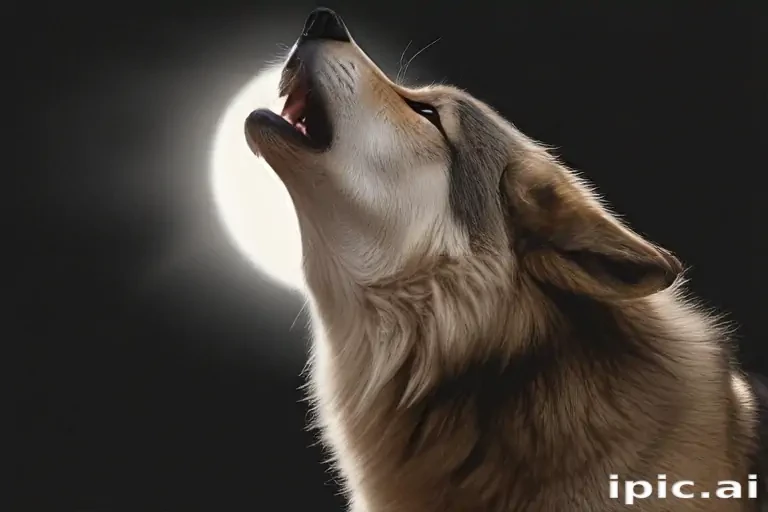 wolf howling png