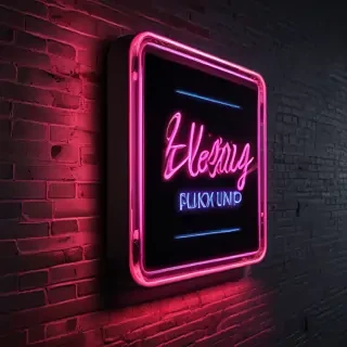 neon sign mockup
