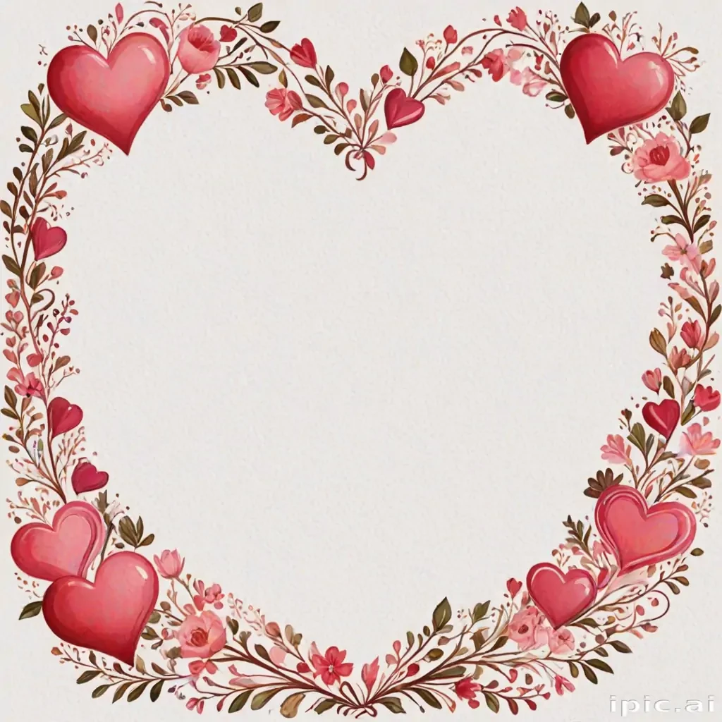 heart border png aesthetic