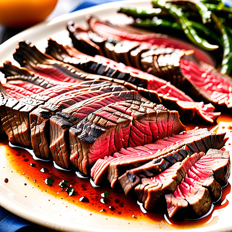 skirt steak in the broiler