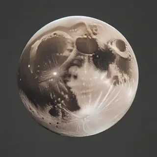 transparent moon