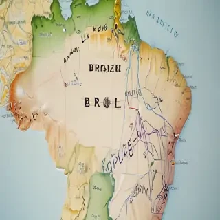 map of brazil