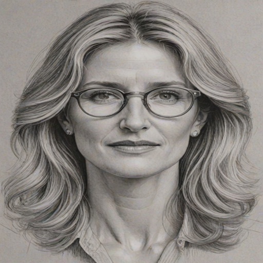 Radiant Laura Dern, pencil sketch, portrait of Enchanting woman 1979s in glasses, hair style beatnik, outline, clear lines, fine lines, 8k
