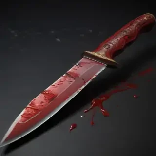 bloody knife aesthetic