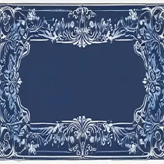 blue border design