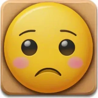 sad face emoji