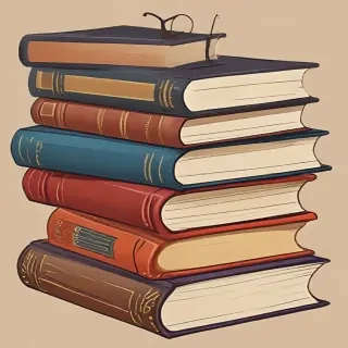 stacked books clip art