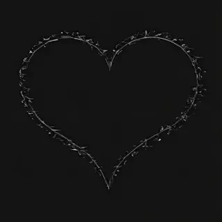 wallpaper black heart