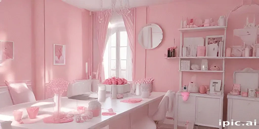 pink and white aesthetic