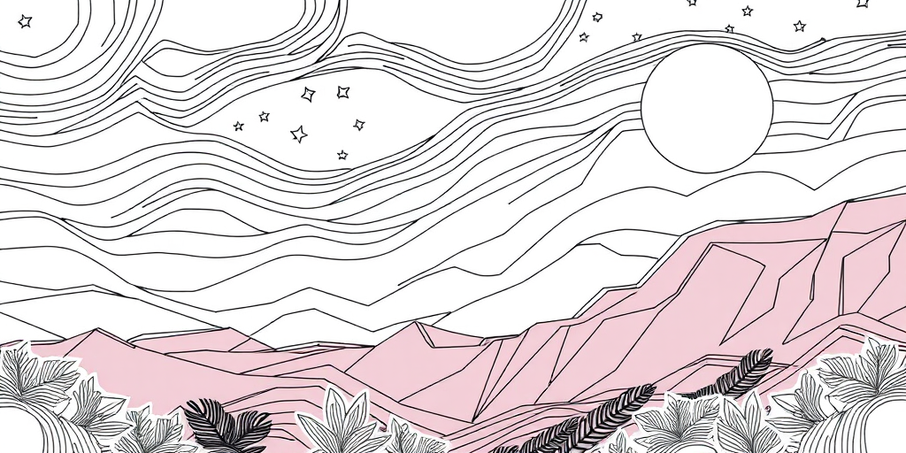 aesthetic line art