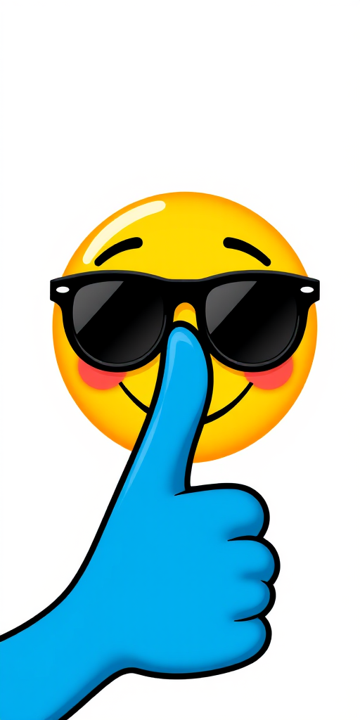 blue thumbs up emoji