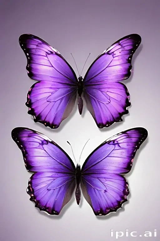 purple butterfly clipart