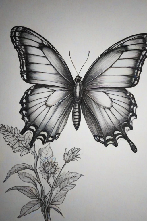 buttefly drawing